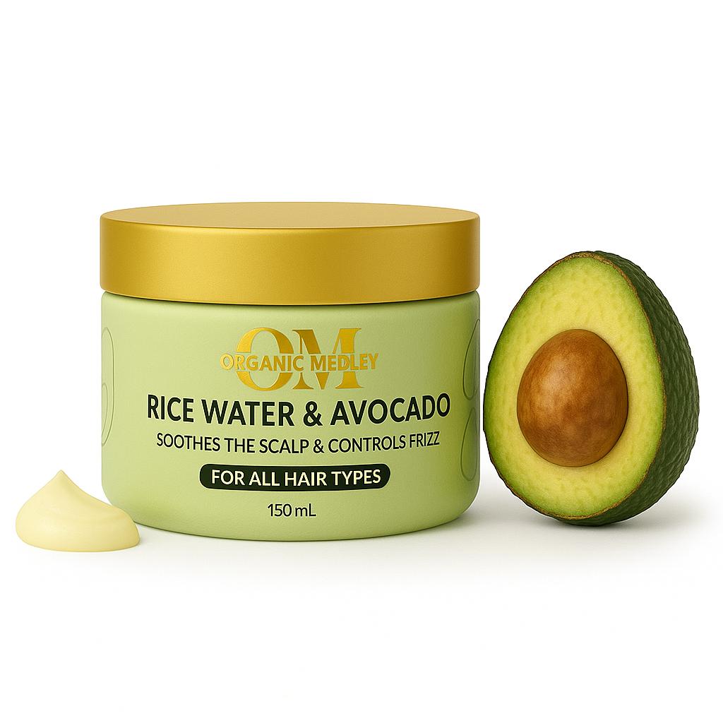 Rice Water & Avocado Hair Mask