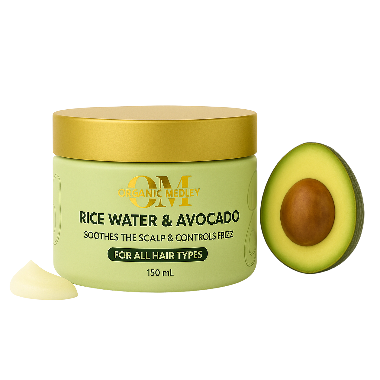 Rice Water & Avocado Hair Mask